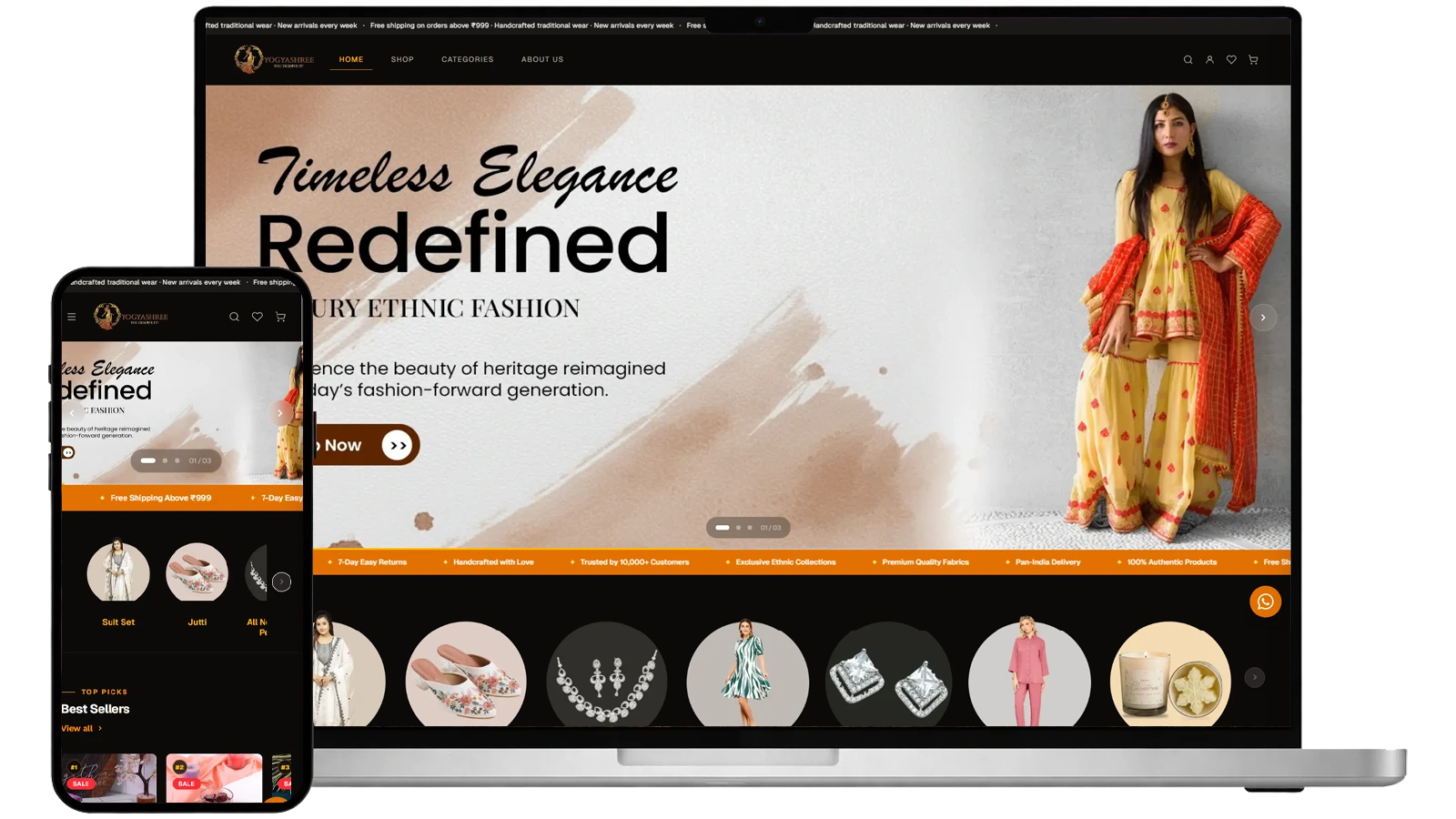 Yogyashree - E-Commerce Website